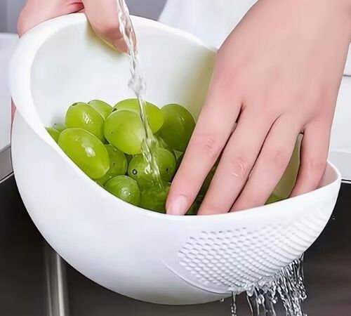 Passoire / Bol De Rinçage 2-En-1 "Awaoko" Ultra Pratique !