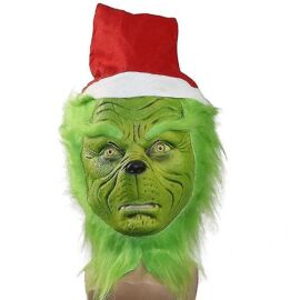 Comment Le Grinch A Volé Le Masque De Noël Accessoires Drôles Couvre-Chef Cosplay Masque De Noël