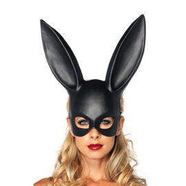 Masque De Lapin Pour Femme Accessoire De Costume De Mascarade (Noir)