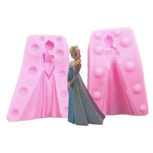 Moule À Gâteau En Silicone Princesse Bébé Fête Fondant Gâteau Décoration Outils Moules À Chocolat Savon Bougie Moules | Moules À Gâteau