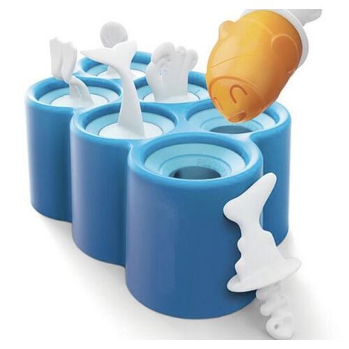 Moule À Crème Glacée En Forme De Poisson Laid Bâtons De Silicone Couverture De Moule À Glace Support De Moules À Popsicle De Dessin Animé Bricolage | Moules À Popsicle | Moule À Crème Glacée Moule À Glace