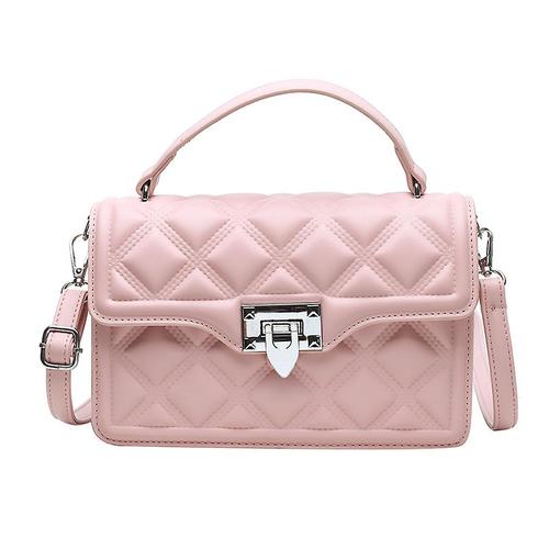 Mode sac à bandoulière de style occidental sac de messager petit sac carré sac sous les bras sac à main (rose)