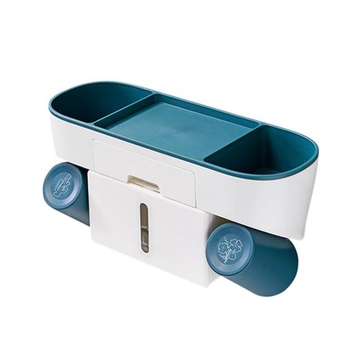 Porte-brosse à dents mural de 34 cm avec tasses Distributeur automatique de dentifrice Squeezer Support de rangement pour la maison Accessoires de salle de bain | Porte-brosse à dents et porte-dentifrice