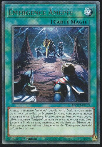 Carte Yu-Gi-Oh - Emergence Amépée - Mztm-Fr103 - Rare -
