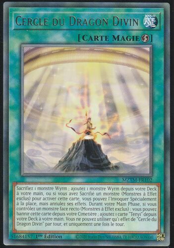 Carte Yu-Gi-Oh - Cercle Du Dragon Divin - Mztm-Fr102 - Rare