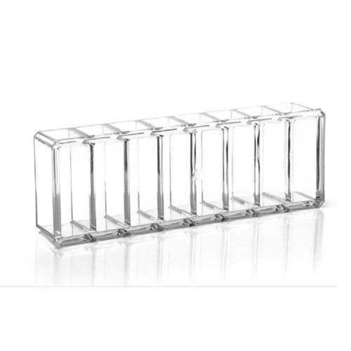 Pc 8 Grilles Clair Acrylique Maquillage Organisateur Cosmétique Boîte De Rangement Étui Poudre Boîte Rouges À Lèvres Mallette De Rangement Support Maquillage Porte-Outils | Boîtes De Rangement Et Bacs 