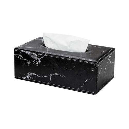 Moderne Marbre Rectangle Faux Cuir Boîte À Mouchoirs Serviette Porte-Papier Toilette Distributeur Décoration De La Maison | Boîte À Mouchoirs En Cuir | Boîte Napkinpu Boîte À Mouchoirs En Cuir