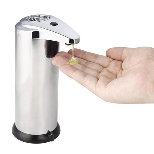 Distributeur de savon automatique en acier inoxydable 250 ml mains libres automatique IR Smart Sensor distributeur de savon liquide sans contact | Distributeurs de savon liquide