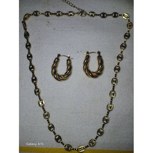 Parure Collana Orecchino 14k