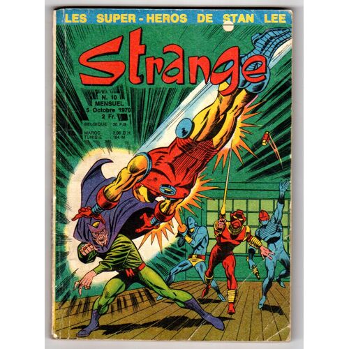 Strange N° 10 Mensuel Du 5 Octobre 1970 : Xmen, Iron Man, L'Araignée, Dardevil, Le Surfer D'Argent