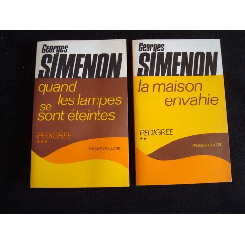 Simenon - Pedigree Tome 2 Et 3 - Presse De La Cité 1972