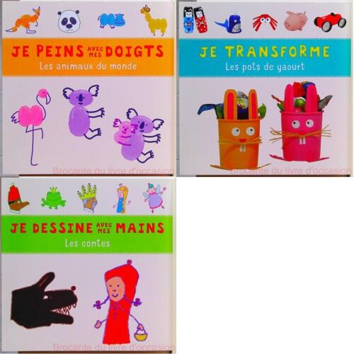 Je Peins Avec Mes Doigts (Lot De 3 Livres)