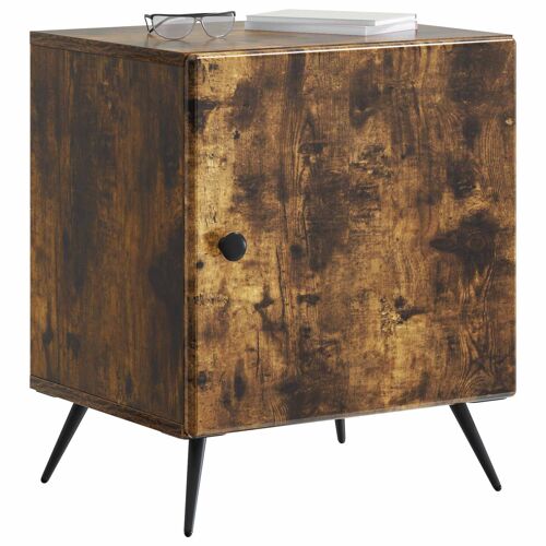vidaXL Cabinet de chevet 2 pcs Chêne fumé 43 x 34,5 x 50 cm