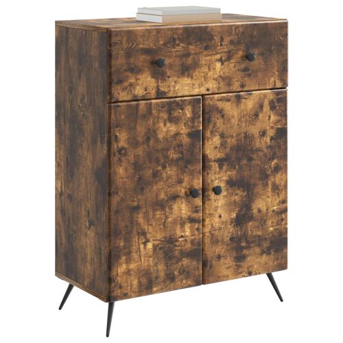 vidaXL Buffet Chêne fumé 66 x 34,5 x 90 cm Bois d'ingénierie