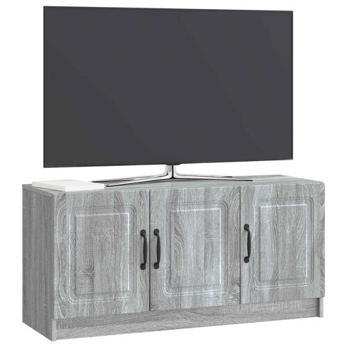 vidaXL Meuble TV Sonoma gris 99 x 34,5 x 47 cm Bois d'ingénierie