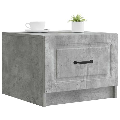 vidaXL Table basse Gris béton 49 x 50 x 37 cm Bois d'ingénierie