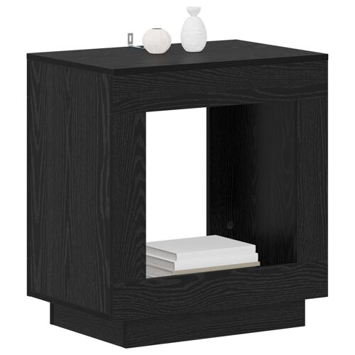 vidaXL Table d'appoint Chêne Noir 60 x 40 x 65 cm Bois d¿ingénierie