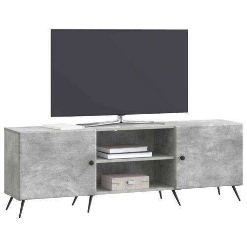 vidaXL Meuble TV Gris béton 150 x 31 x 50 cm Bois d'ingénierie