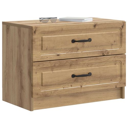 vidaXL Cabinet de chevet Chêne artisanal 62 x 34,5 x 44,5 cm