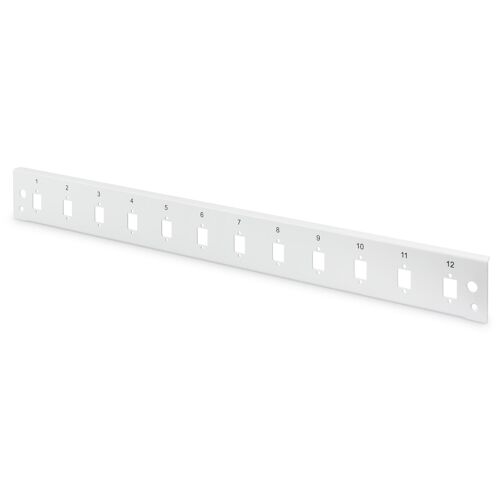 Digitus Panneau avant de boîtier d'épissures pour fibre optique, verrouillage rapide, 12x LC DX, SC SX, E2000 SX