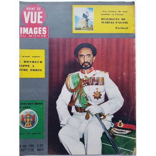 Point De Vue Images Du Monde N 335 - 4 Novembre 1954 / Haïlé Selassie Empereur D'Ethiopie À Paris - Pagnol : Les Lettres De Mon Moulin - Gna Lollobrigida Et La Reine Elizabeth Ii D'Angleterre