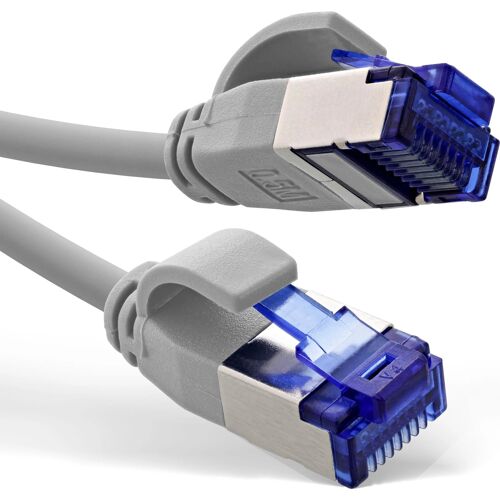 InLine® Patchkabel Slim, Cat.6A, S/FTP, TPE (LSZH) flexibel, PoE, grau, 20m (74920)