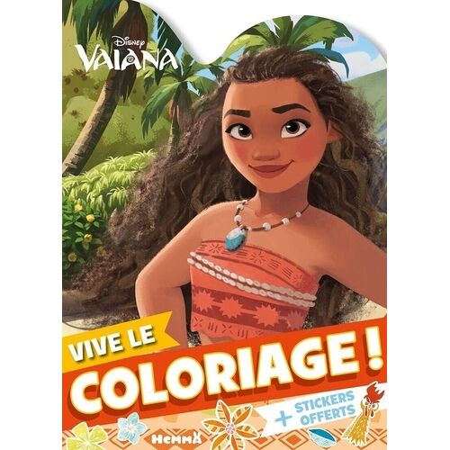 Disney Vaiana - Vive Le Coloriage ! (Vaiana Et Pua Dans Les Bras)