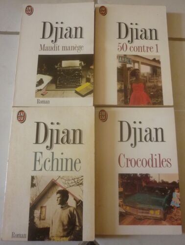 Philippe Djian, 4 Romans En Poche J'Ai Lu : Maudit Manège + 50 Contre 1 + Échine + Crocodiles (Six Récits)