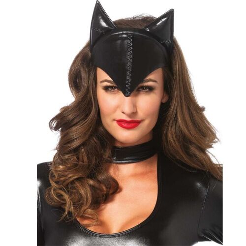 Leg Avenue - Masque Femme Chat Noir