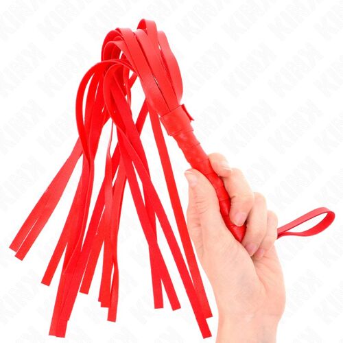 Kink - Fouet Simple Rouge 45 Cm