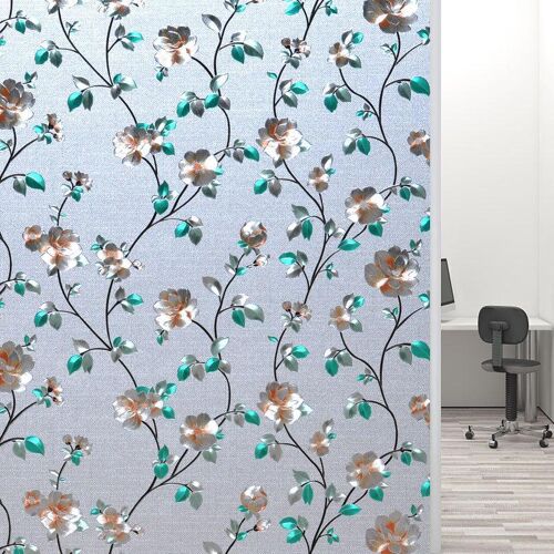 Film De Fenêtre De Confidentialité Givré, Film Électrostatique Sans Colle, Autocollants Pour Fenêtre De Maison, Salle De Bain, Porte, Bureau, Décoration En Verre Résistant À La Chaleur