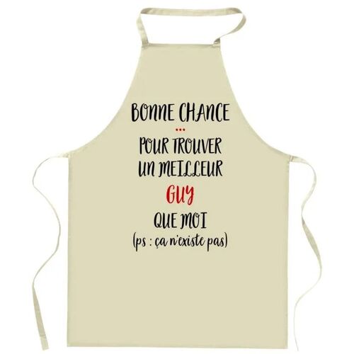 Planetee Tablier De Cuisine Guy Ca N'existe Pas | Cadeau Original Humour Pour Cuisinier Et Cuisinière Vêtement Blouse De Protection