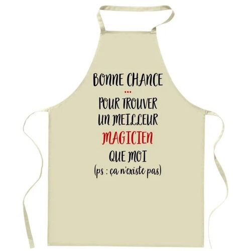 Planetee Tablier De Cuisine Magicien Ca N'existe Pas | Cadeau Original Humour Pour Cuisinier Et Cuisinière Vêtement Blouse