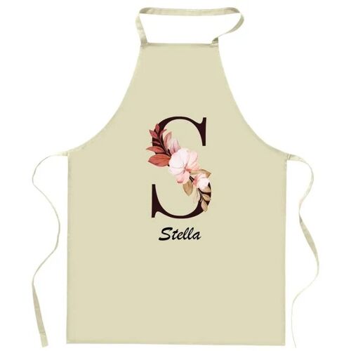 Planetee Tablier De Cuisine Stella Lettre | Cadeau Femme Pour Cuisinière Vêtement Blouse De Protection Barbecue Jardinage Tablier