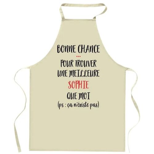 Planetee Tablier De Cuisine Sophie Ça N'existe Pas | Cadeau Original Humour Pour Cuisinière Vêtement Blouse De Protection Barbecue