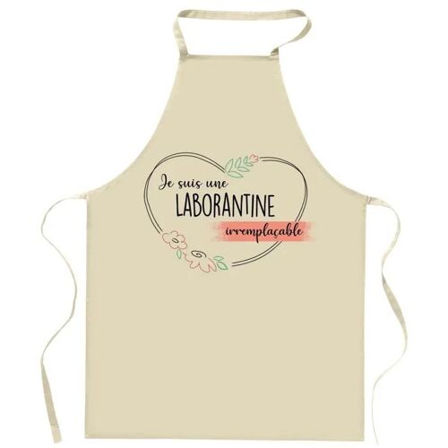 Planetee Tablier De Cuisine Laborantine Irremplaçable | Cadeau Original Humour Pour Cuisinière Vêtement Blouse De Protection