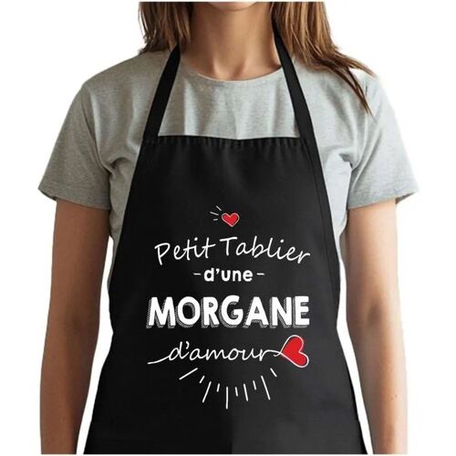 Planetee Tablier Noir Muriel D'amour| Vêtement Blouse De Protection Pour Cuisine Barbecue, Jardinage, Tâches Ménagères
