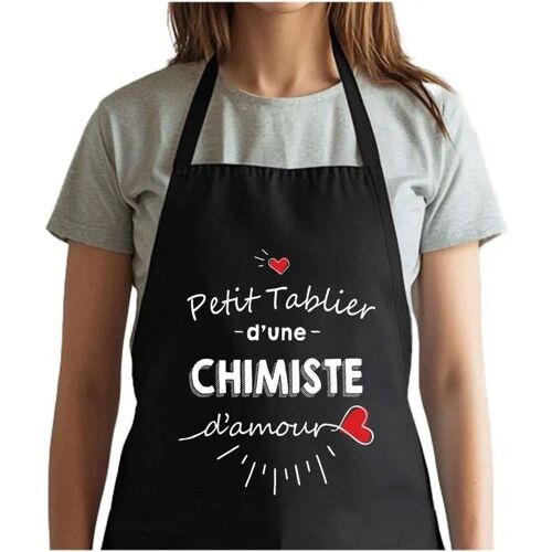 Planetee Tablier Noir Chérie D'amour| Vêtement Blouse De Protection Pour Cuisine Barbecue, Jardinage, Tâches Ménagères