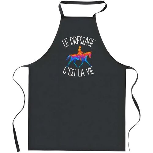 Planetee Tablier Noir Dressage C'est La Vie| Vêtement Blouse De Protection Pour Cuisine Barbecue, Jardinage, Tâches Ménagères