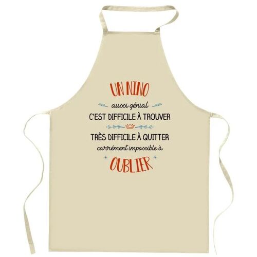 Planetee Tablier de cuisine Un Nino aussi génial | Cadeau Original Humour pour Cuisinier Vêtement Blouse de protection Barbecue