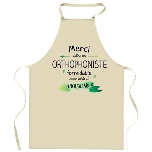 Planetee Tablier De Cuisine Orthophoniste Merci Inoubliable | Cadeau Original Homme Humour Pour Cuisinier Vêtement Blouse