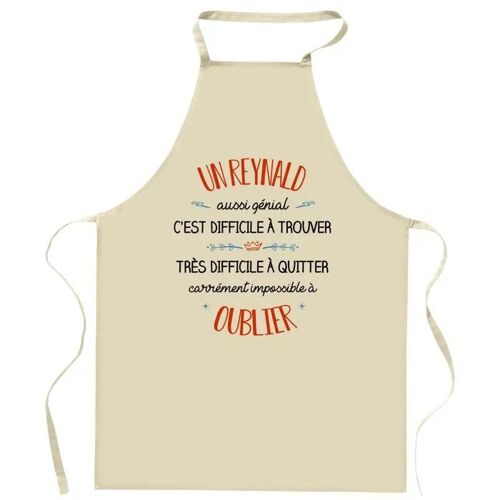 Planetee Tablier de cuisine Un Reynald aussi génial | Cadeau Original Humour pour Cuisinier Vêtement Blouse de protection Barbecue