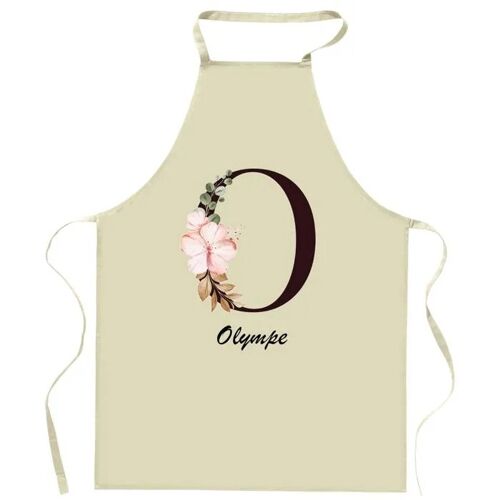 Planetee Tablier De Cuisine Olympe Lettre | Cadeau Femme Pour Cuisinière Vêtement Blouse De Protection Barbecue Jardinage Tablier