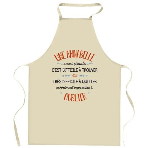 Planetee Tablier De Cuisine Une Annabelle Aussi Géniale | Cadeau Original Humour Pour Cuisinière Vêtement Blouse De Protection