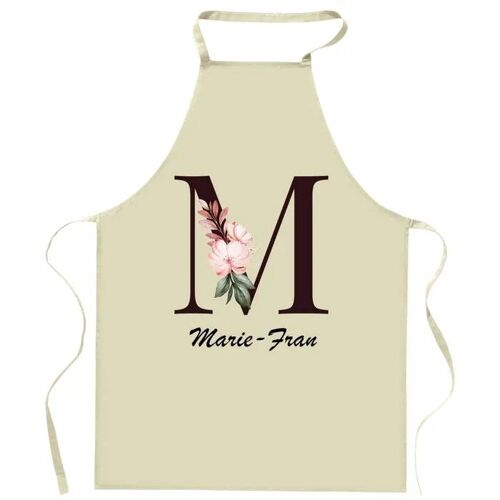 Planetee Tablier De Cuisine Marie-France Lettre | Cadeau Femme Pour Cuisinière Vêtement Blouse De Protection Barbecue Jardinage