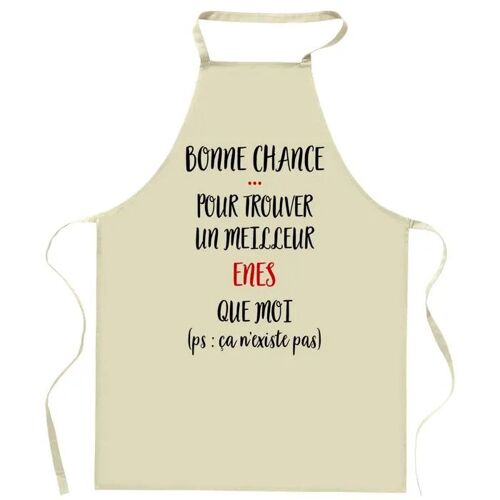 Planetee Tablier De Cuisine Enes Ca N'existe Pas | Cadeau Original Humour Pour Cuisinier Et Cuisinière Vêtement Blouse De Protection