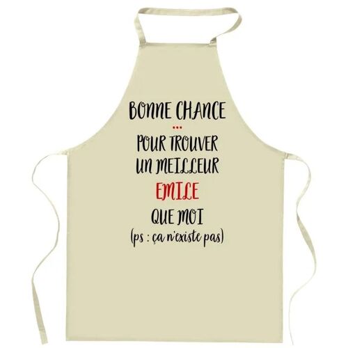 Planetee Tablier De Cuisine Emile Ca N'existe Pas | Cadeau Original Humour Pour Cuisinier Et Cuisinière Vêtement Blouse