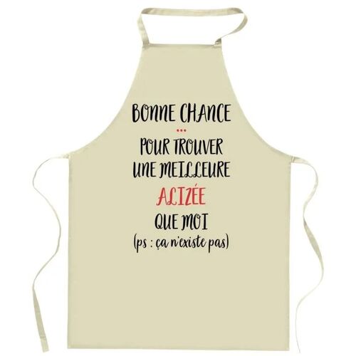 Planetee Tablier De Cuisine Alizée Ça N'existe Pas | Cadeau Original Humour Pour Cuisinière Vêtement Blouse De Protection Barbecue