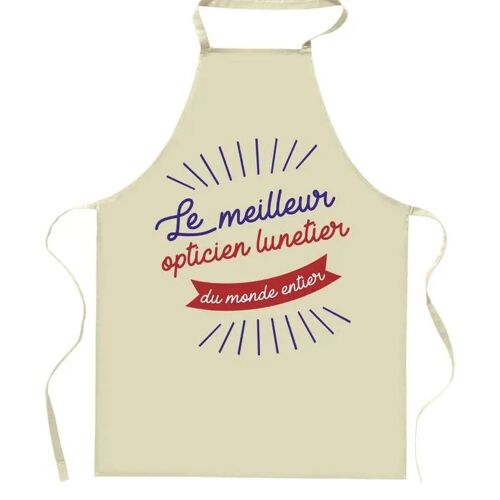 Planetee Tablier De Cuisine Opticien Lunetier Meilleur Du Monde Entier | Cadeau Original Humour Pour Cuisinier Vêtement Blouse