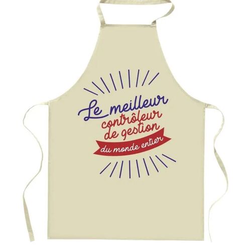 Planetee Tablier De Cuisine Contrôleur De Gestion Meilleur Du Monde Entier | Cadeau Original Humour Pour Cuisinier Vêtement Blouse